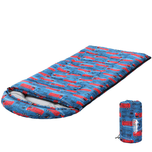 Weisshorn Kids Camping Sleeping Bag | Blue 180cm|  Perfect for Camping & Hiking