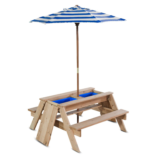 Lifespan Kids Sunrise Mud Kitchen Picnic Table with Umbrella