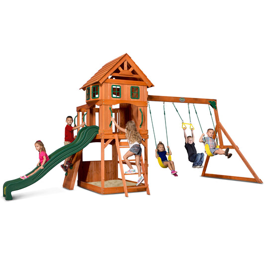 Backyard Discovery Atlantis: Ultimate Wooden Swing and Play Centre for Kids