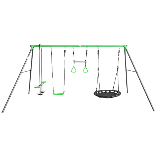 Lifespan Kids Lynx 4 Station Swing Set - Ultimate Backyard Fun